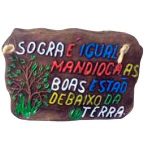 Placa De Churrasco Decorativa - Sogra É Igual A Mandioca