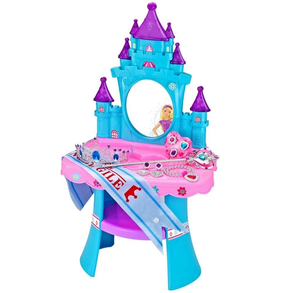 Brinquedo Penteadeira Musical Castelo Princesa com Luz e Som