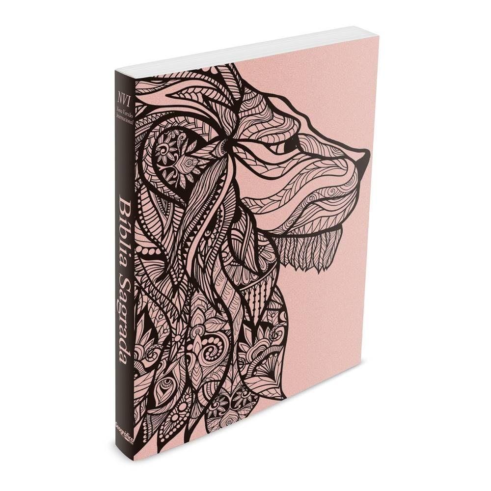 Bíblia Leão Rosa - Brochura - NVI