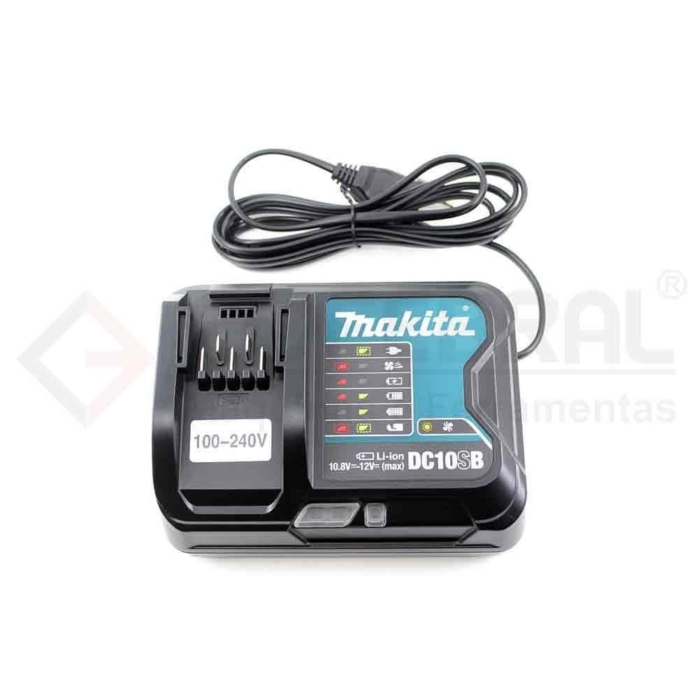 Carregador De Bateria Dc10sb Rapido 12V Slide Cxt Bivolt Makita 197362-6