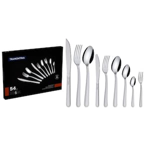 Faqueiro Búzios com 54 Peças 23799/077 Inox Tramontina