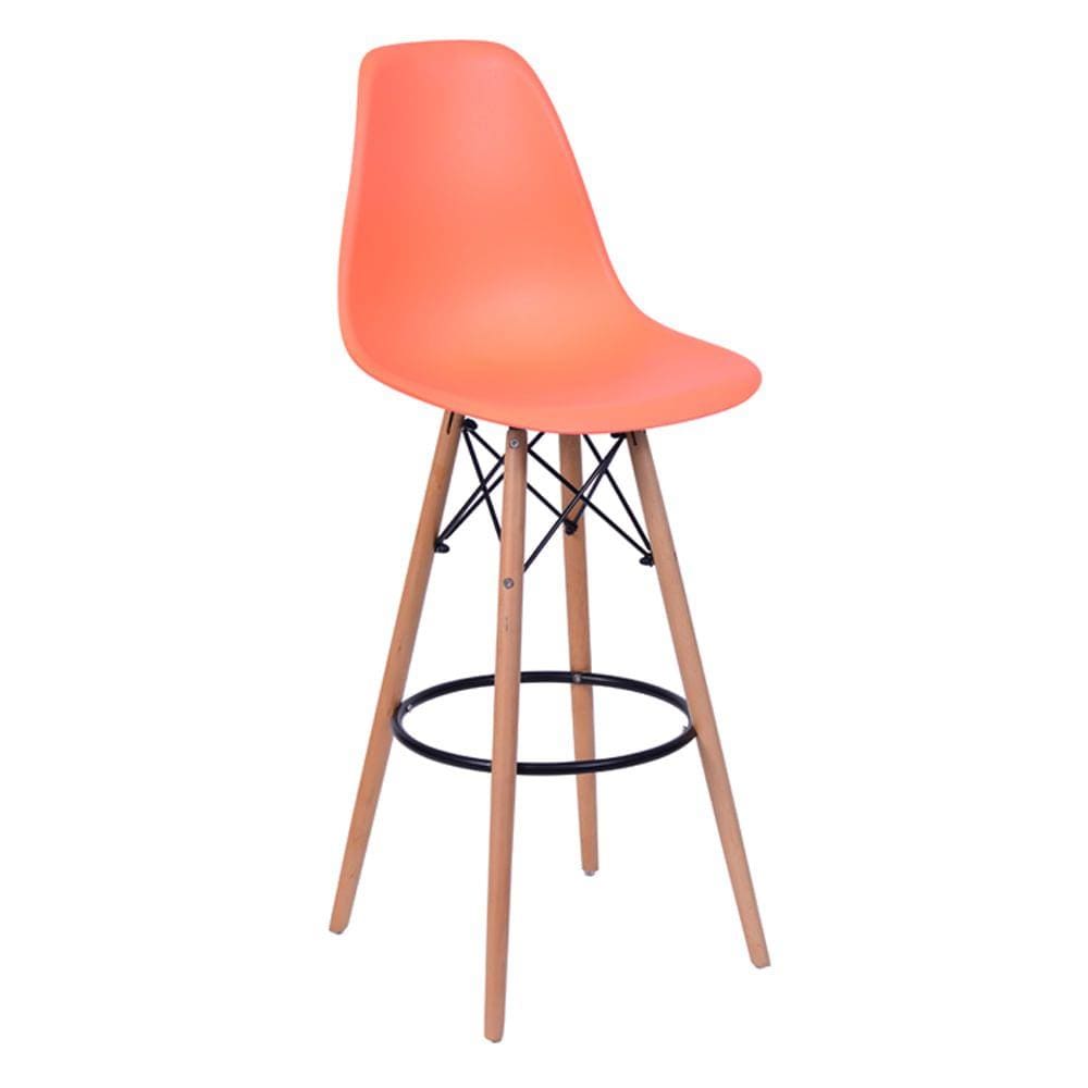 Banqueta Eiffel em PP Laranja - OR 6602