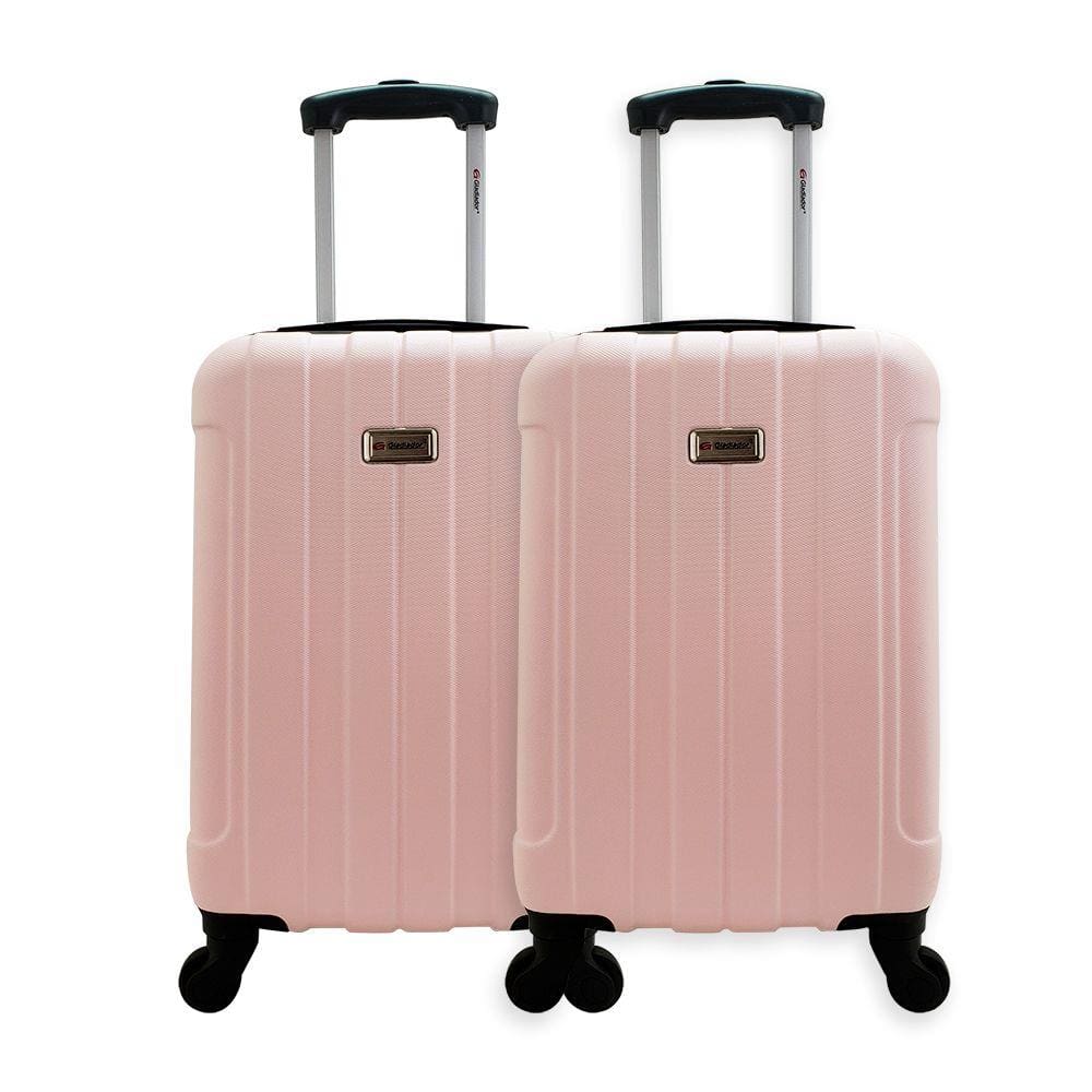 Kit Duas Malas De Bordo Rígidas 360º - Gladiador A1 - Rosé