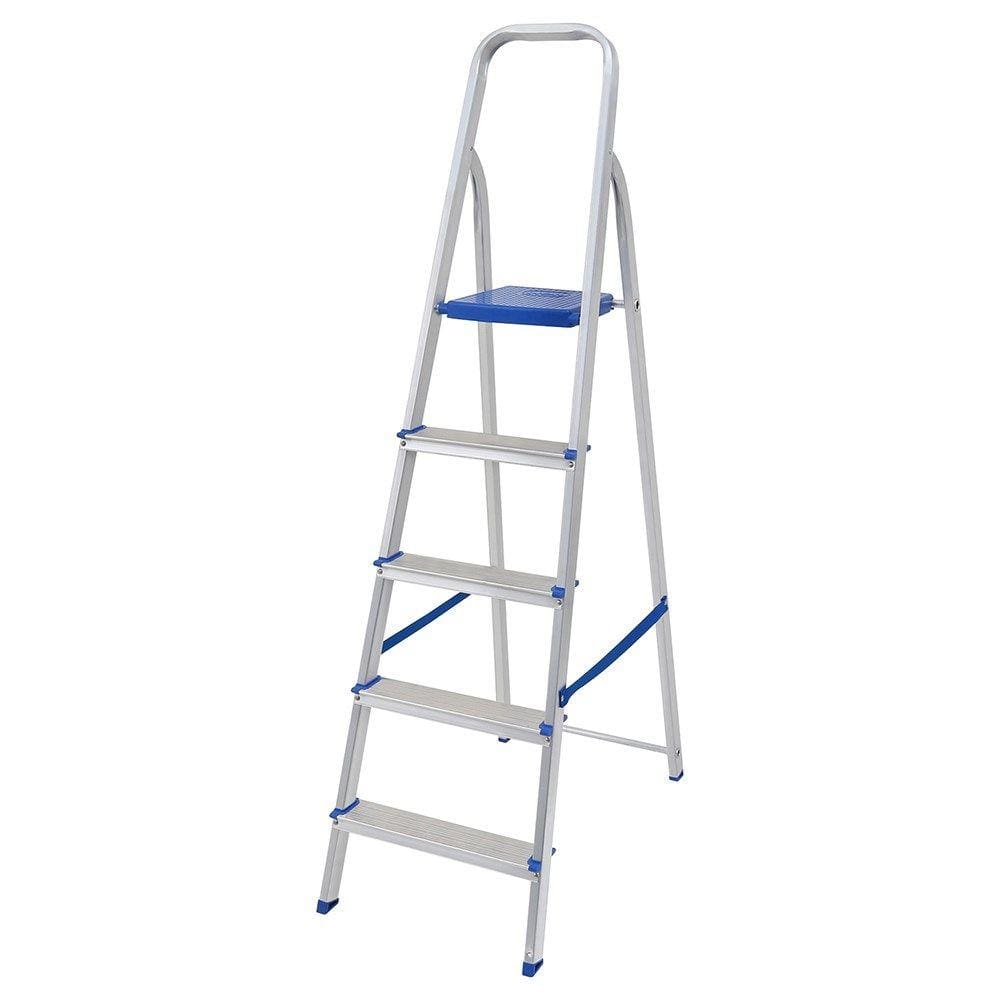 Escada 5 Degraus Alumínio Mor Prata