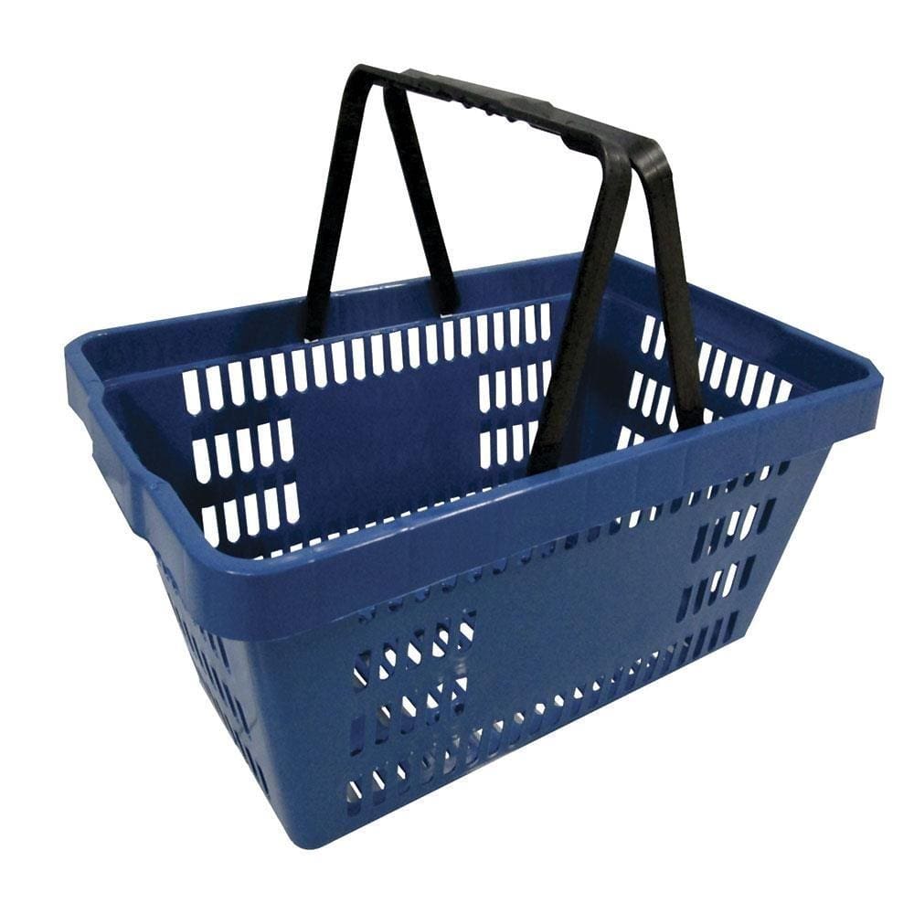 Cesta Plástica Amapá Azul para Supermercado