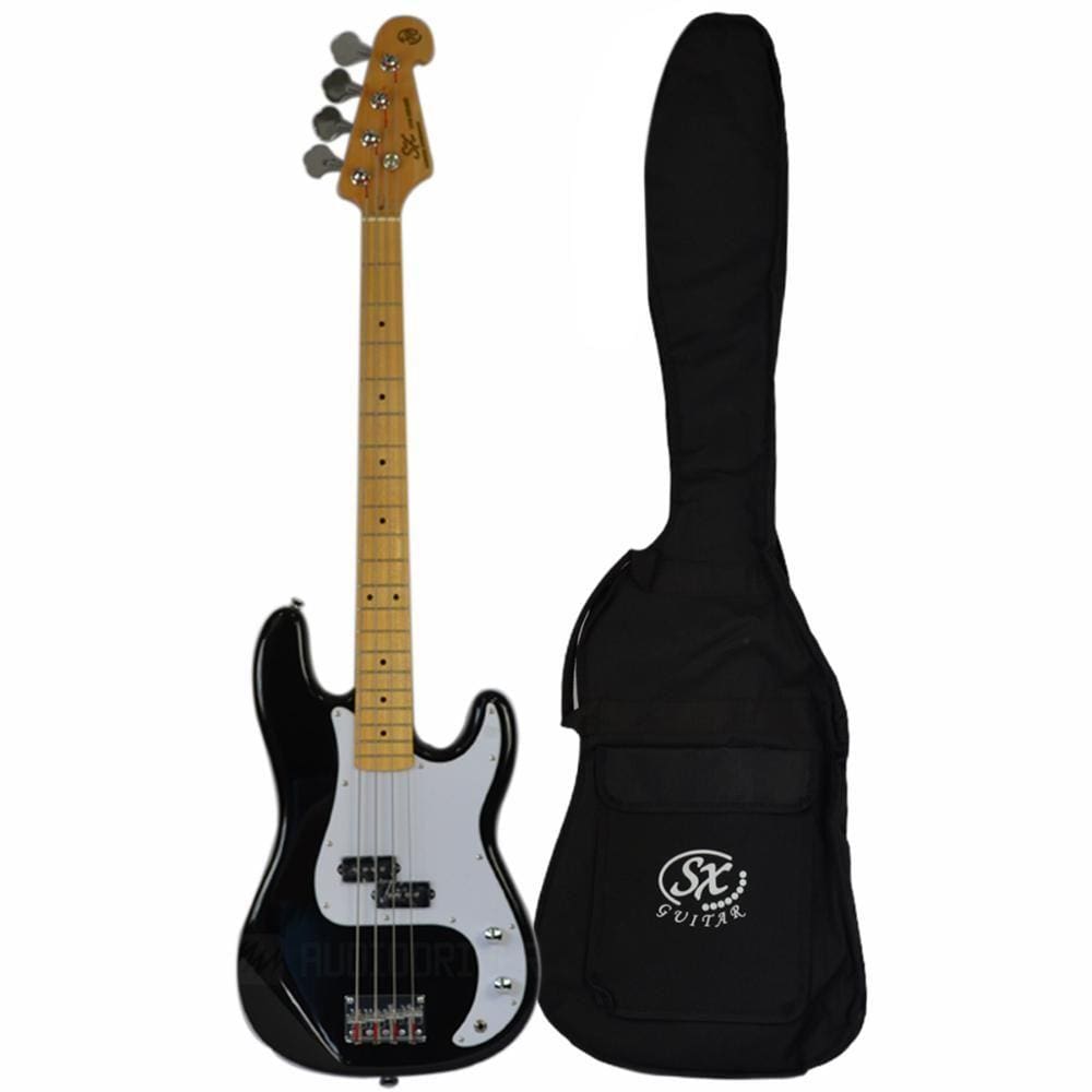 Baixo SX 4 Cordas Passivo Precision Bass Preto SPB57 BK + Bag BB400