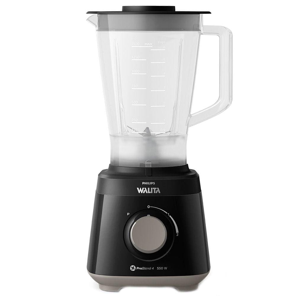 Liquidificador Philips Walita RI2110 Daily Copo de Plástico 2 Velocidades + Pulsar 550W Preto