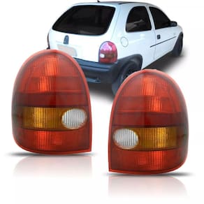 Lanterna Traseira Corsa Hatch 94 a 99 Tricolor Lado Direito