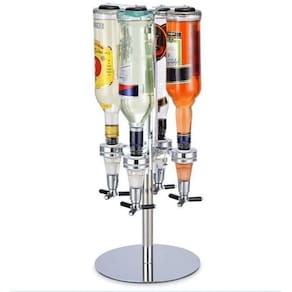 Porta Bebidas Giratório Dosador Dispenser Para 4 Garrafas