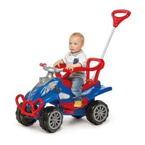 Carrinho De Passeio Ou Pedal Cross Turbo - Azul - Calesita
