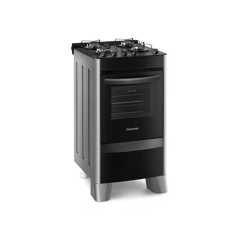 Fogão 4 Bocas Continental FC4VS Mesa de Vidro - Bivolt