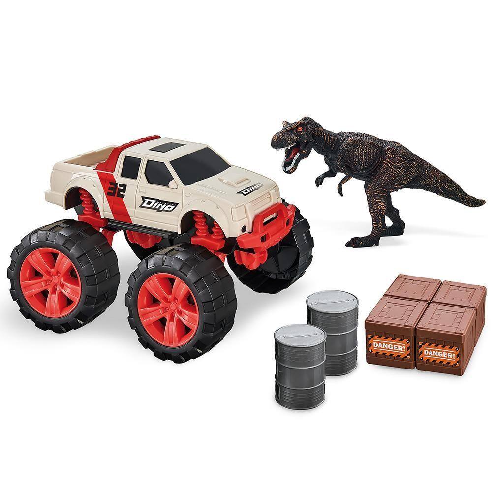Carrinho Pick-Up e Set Dino Runners - Usual Brinquedos