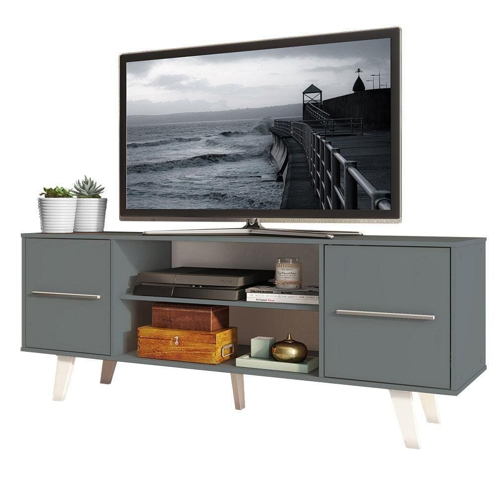 Rack Tv até 55&quot; Copenhagen Cinza Madesa
