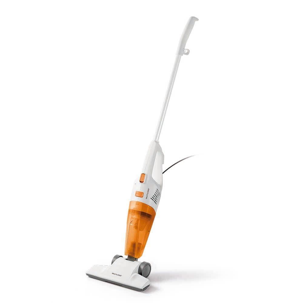 Aspirador de Pó Vertical e de Mão 220V Branco e Laranja Multilaser - HO012