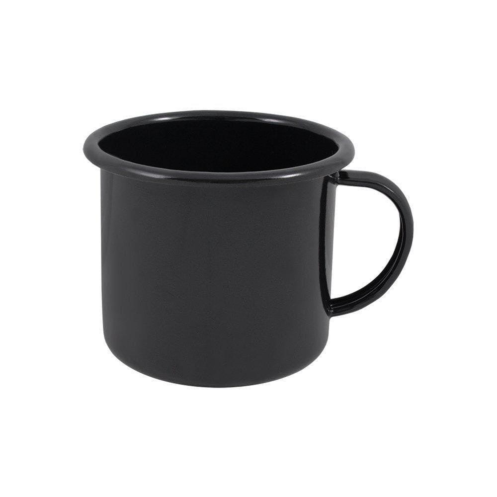 Caneca Esmaltada Cor Preta Ágata Ewel Nº 8 370Ml 1 Unidade