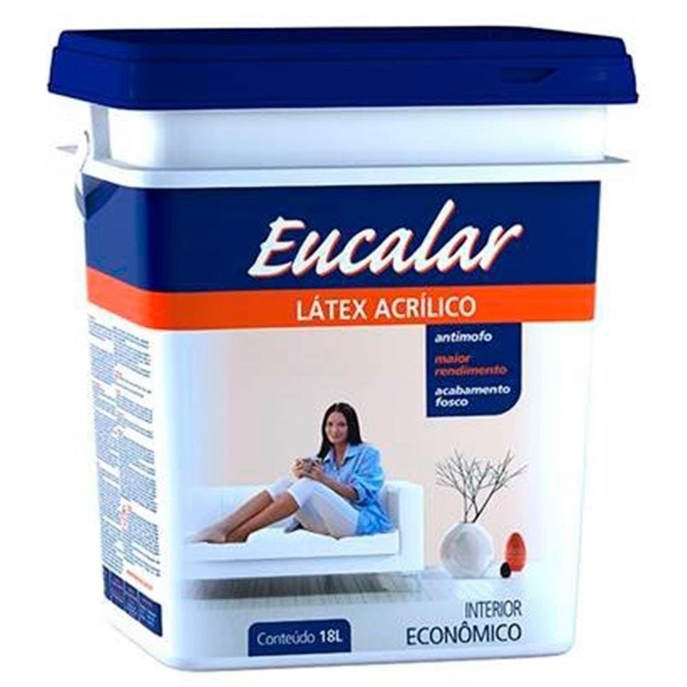 Tinta Acrílica Eucalar 18 Litros Azul Navegante