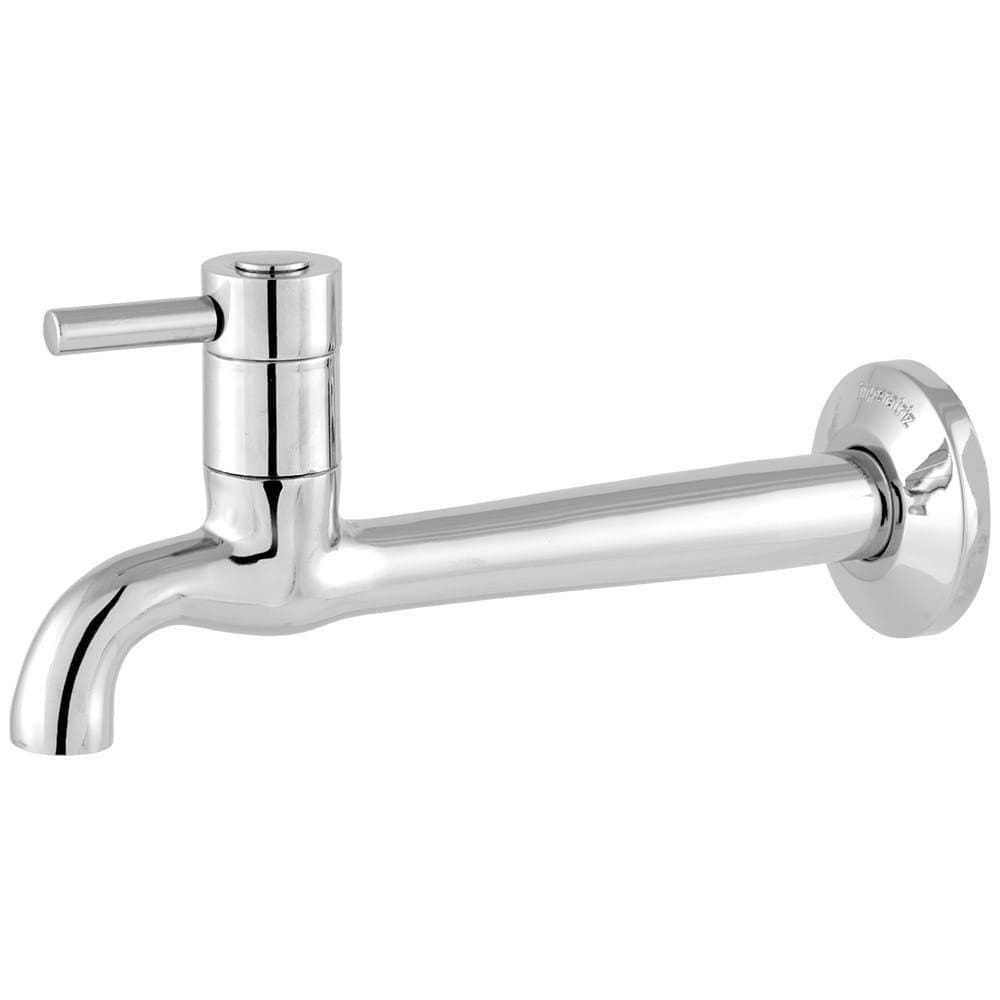 Torneira p/ Cozinha/Tanque Imperatriz 1158 C62 18cm Parede Cromada 1/4