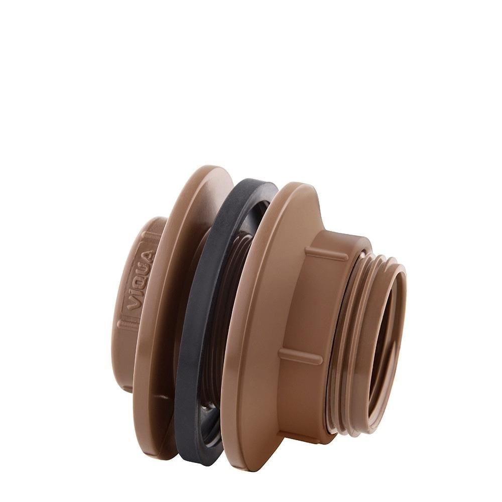 Adaptador para Caixa D`água Víqua Auto Ajuste 40mm x 1.1/4 Predial Embalagem com 5 Unidades