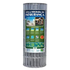 Tela Segurança Soldada Morlan ZN3 100 x 50mm Fio 1,90mm 1,00 x 25m