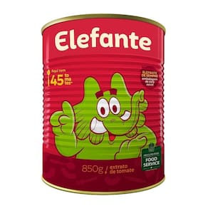Extrato de Tomate Lata Elefante 850g  - Embalagem c/ 12 unidades