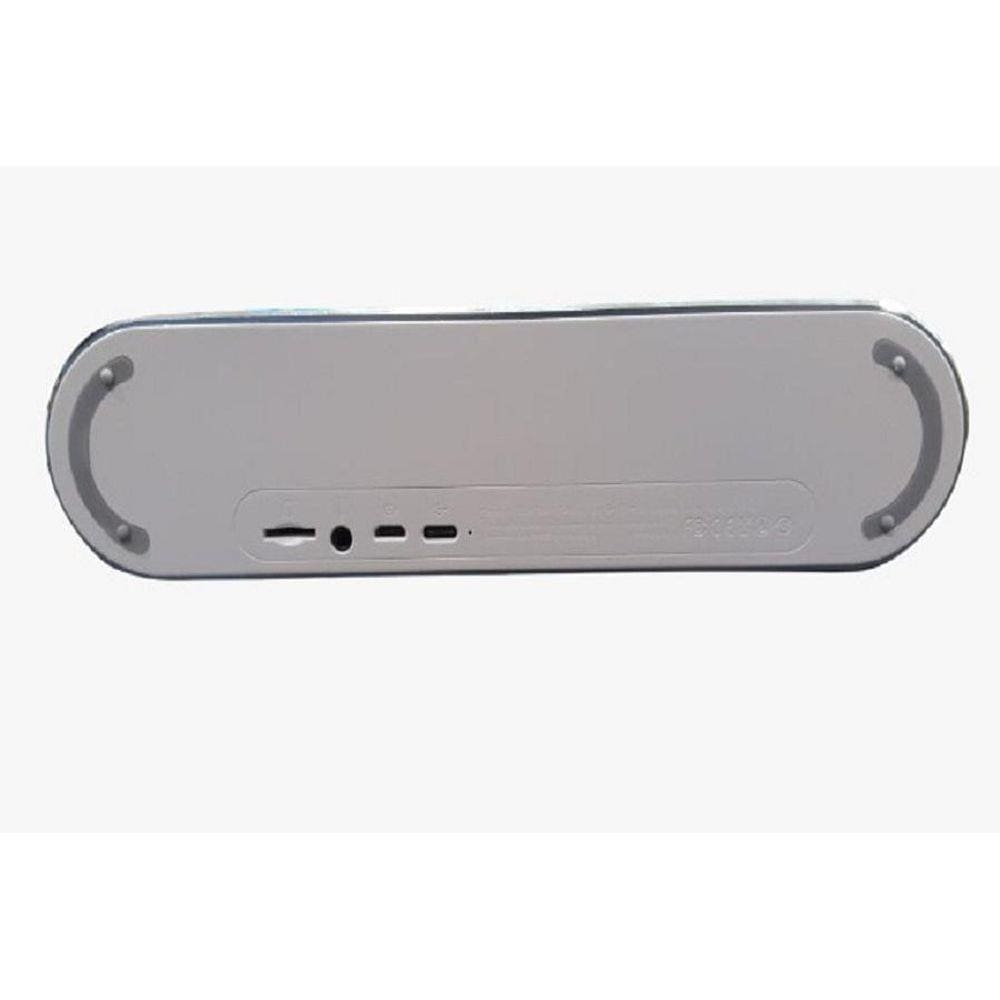 Caixa De Som Bluetooth Branco/Prata Maketech Bts15