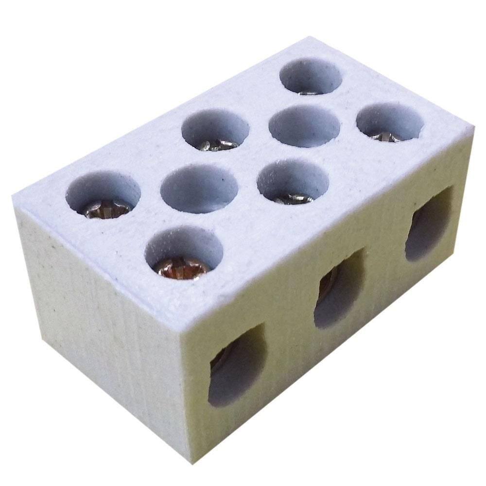 Conector de Cerâmica 16MM2 Tripolar Embalagem com 10 Unidades - Thompson