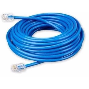 Cabo De Rede Ethernet Lan Rj45 Cat5e Utp Azul 10 Metros