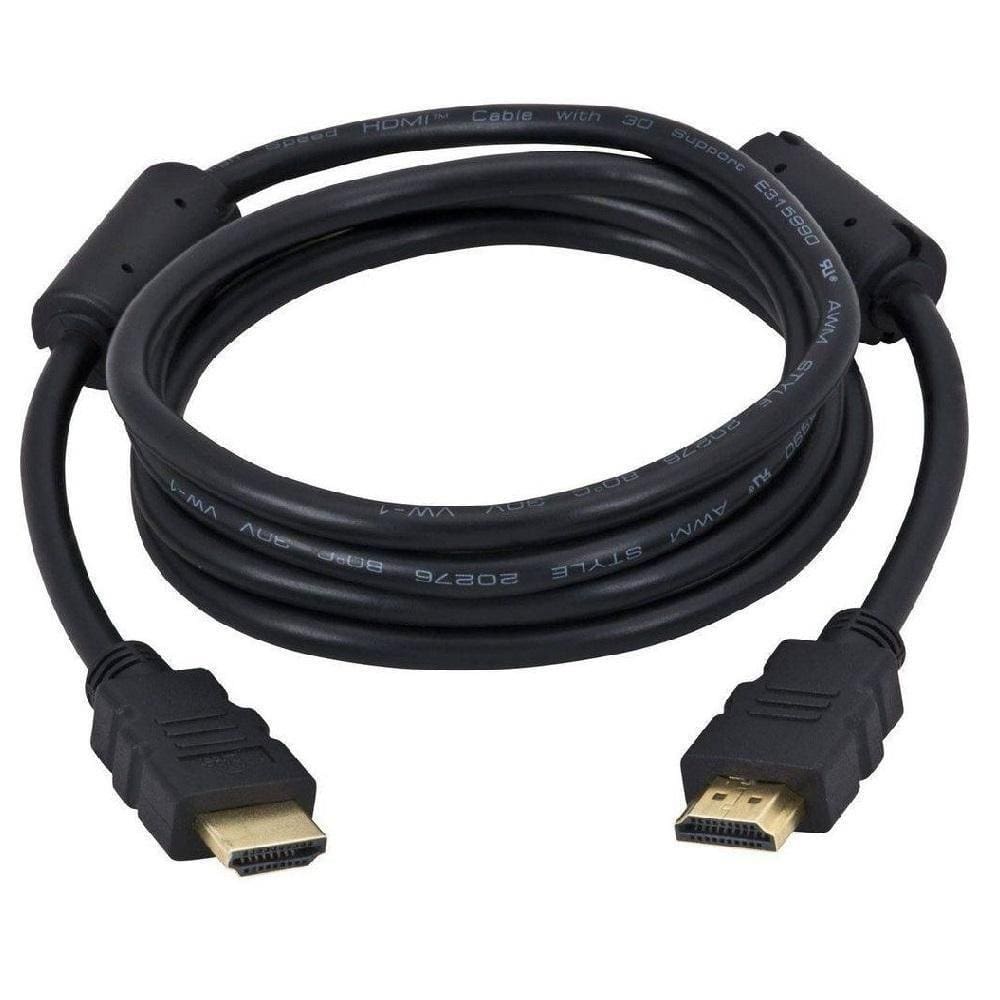 Cabo Hdmi V.2.0 4k 3d Ultra Hd 6mm Preto 1.8 Mts