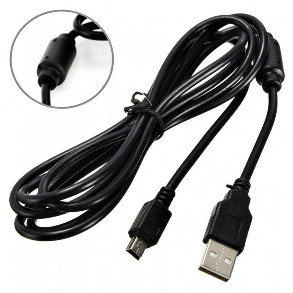Cabo Usb Carregador com Filtro para Controle Ps3 Playstation 3 - 1.8 Mts