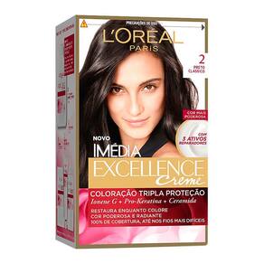 Tintura Creme Imédia Excellence L`oréal Preto Clássico 2
