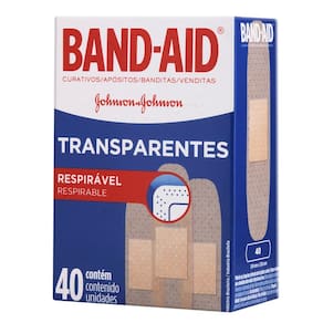 Curativos Band Aid Transparentes 40 Unidades