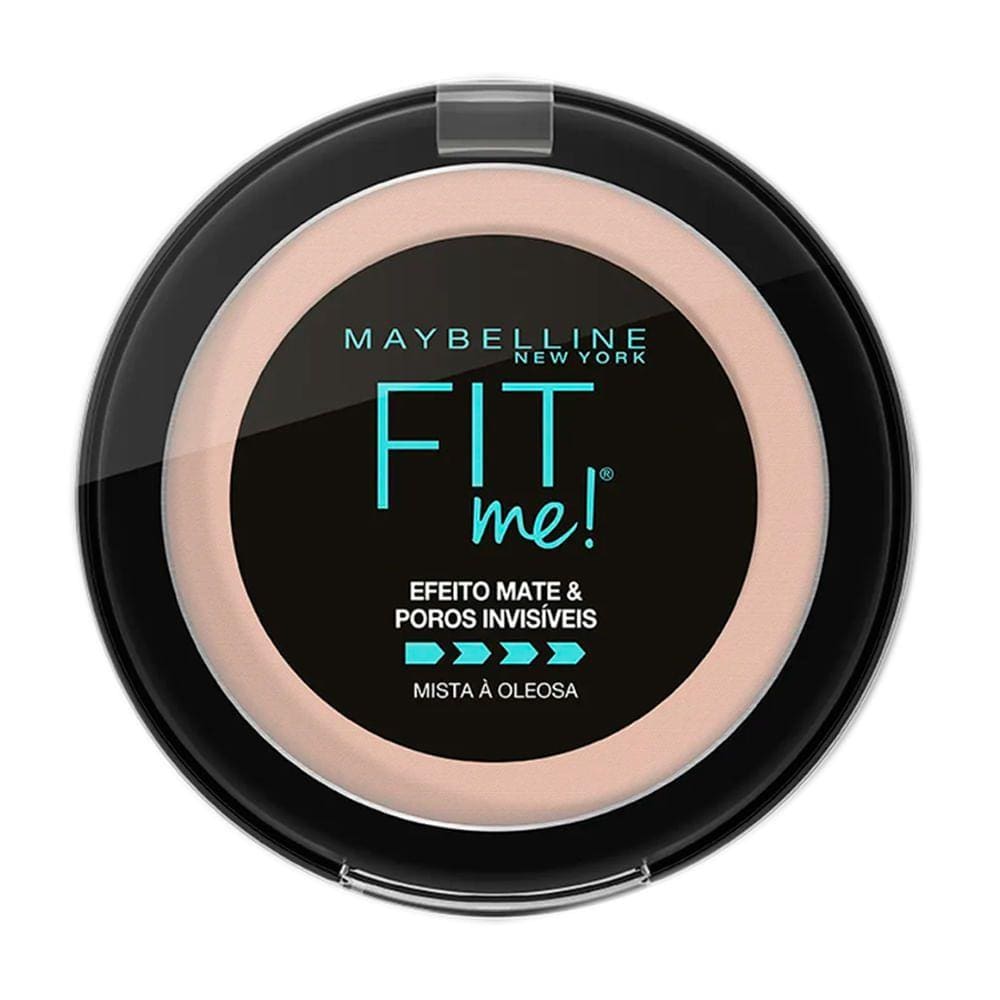 Pó Compacto Maybelline Fit Me Efeito Mate Cor N01 Super Claro Neutro com 10g