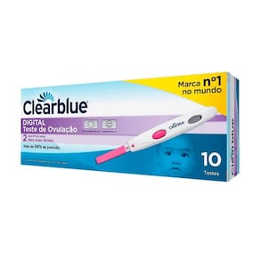 Teste de Ovulação Clearblue Digital com 10 Tiras Teste