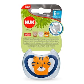 Chupeta Nuk Space Silicone Boy S2 de 6 a 18 Meses