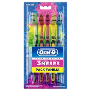 Escova Dental Oral-B Color Collection Pack Familia 5 Unidades