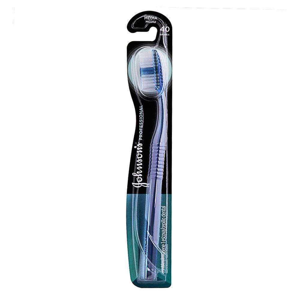 Escova Dental Reach Johnson`s Professional Média Tamanho 40 Grande Cores Sortidas 1 Unidade