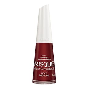 Esmalte Risqué 7 Vermelhos Cor Doce Orgulho Hipoalergênico