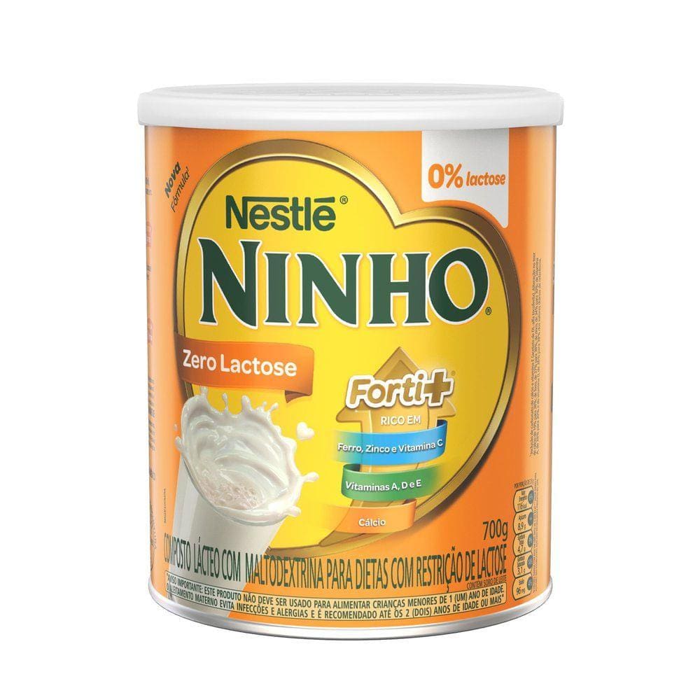 Ninho Zero Lactose Forti+ Lata 700g