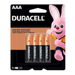 Pilha Duracell AAA Alcalina 8 Unidades