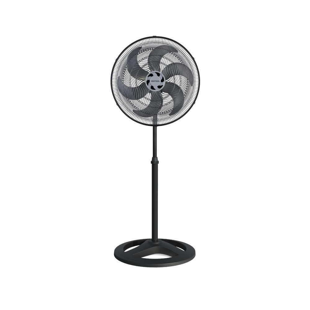Ventilador de Coluna Turbo 6 Pás Preto Ventisol 220v