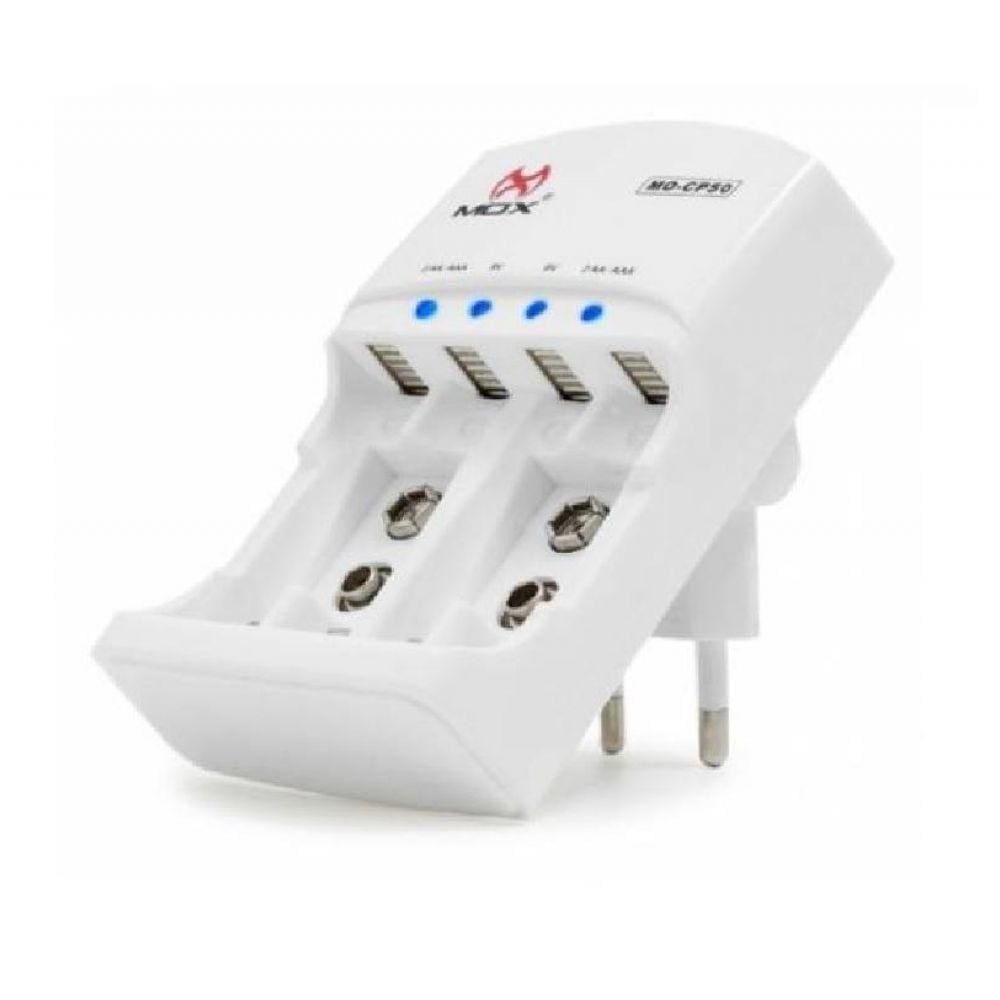 Carregador de Pilhas Aa, Aaa e Bateria 9v Bivolt - Cp50