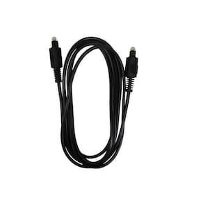 Cabo Óptico Digital Fibra Ótica 1+1 Toslink Preto - 2 Mts