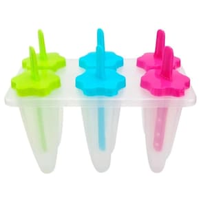 Forma Para Sorvete Picolé Cone 6 Cavidades E Palito Decorado