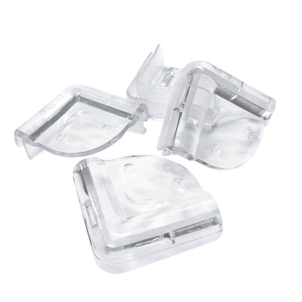 Protetor De Quina Silicone Bebe Cantos Mesa Proteção 4 peças