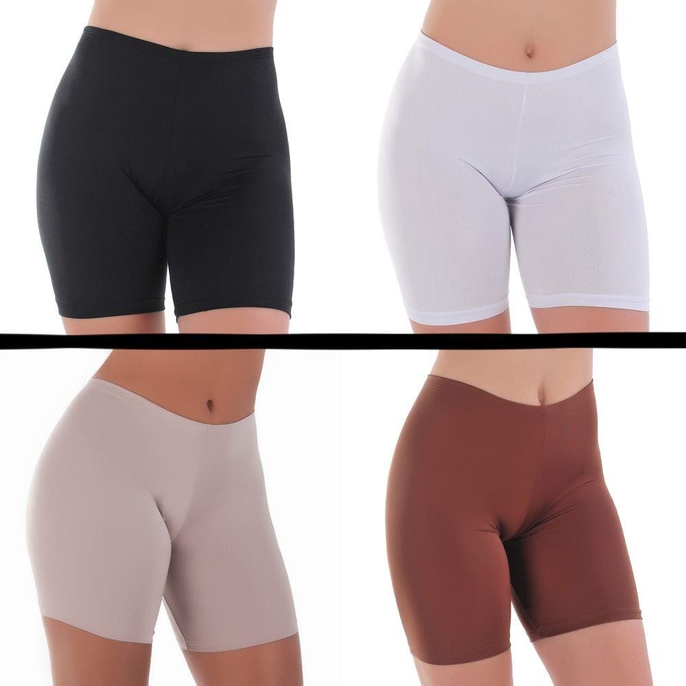 Kit c/ 4 Short Para usar embaixo do Vestido Saia | Estética