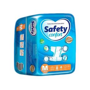 Fralda Geriátrica Safety Confort Tamanho M 8 Unidades