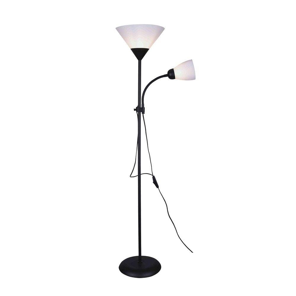 Luminária Articulada Abajur Chão duo floor Metal pedestal Lustre Coluna 1,72m