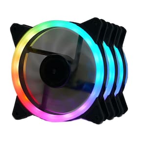 Kit Cooler Fan Redragon Gc-F011 Rgb 3X120Mm Para Gabinete