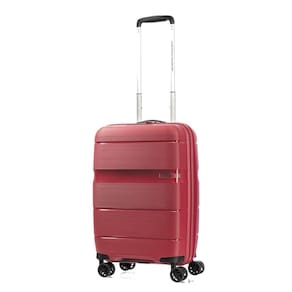 Mala de Bordo Pequena Expansível em Polipropileno American Tourister Linex Cadeado TSA Vermelha