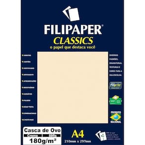 Papel A4 Casca De Ovo Creme 180G.
